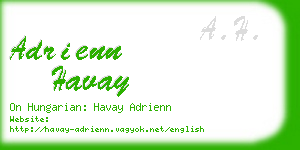 adrienn havay business card